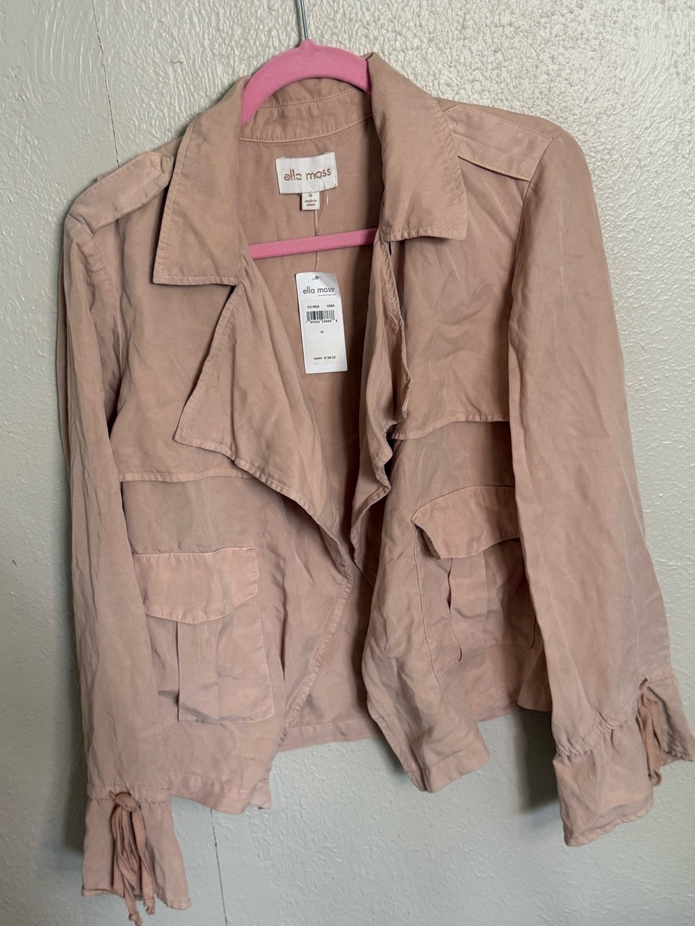 Ella Moss Dusty Rose Utility Jacket by Anthropologie